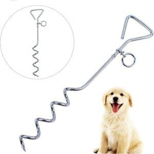 Prograde Heavy Duty Dog Stake, Pet Leash Anchor Stake,  Cork-Screw Stake New